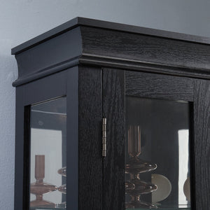 English Elm Lighted Curio Display Cabinet - Elegant Glass Storage With Ambient Lighting For Wine, Toys & More W2275P292640