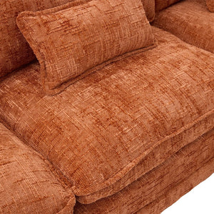 English Elm United Oversized Sectional Sofa With Movable Ottoman, Usb Ports & Modern Chenille For Cozy Living Spaces W1568S00188-GIGA