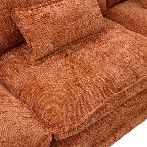 English Elm United Oversized Sectional Sofa With Movable Ottoman, Usb Ports & Modern Chenille For Cozy Living Spaces W1568S00188-GIGA