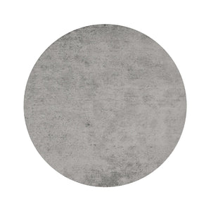 English Elm Studio Round Cement Gray Dining Table with Whitewashed Solid Wood Legs for Small Spaces B127P495089