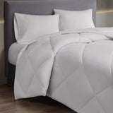 Sleep Philosophy Microfiber with HeiQ Smart Temp Casual Oversized Down Alt Comforter with HeiQ Smart Temp Treatment BASI10-0581 White