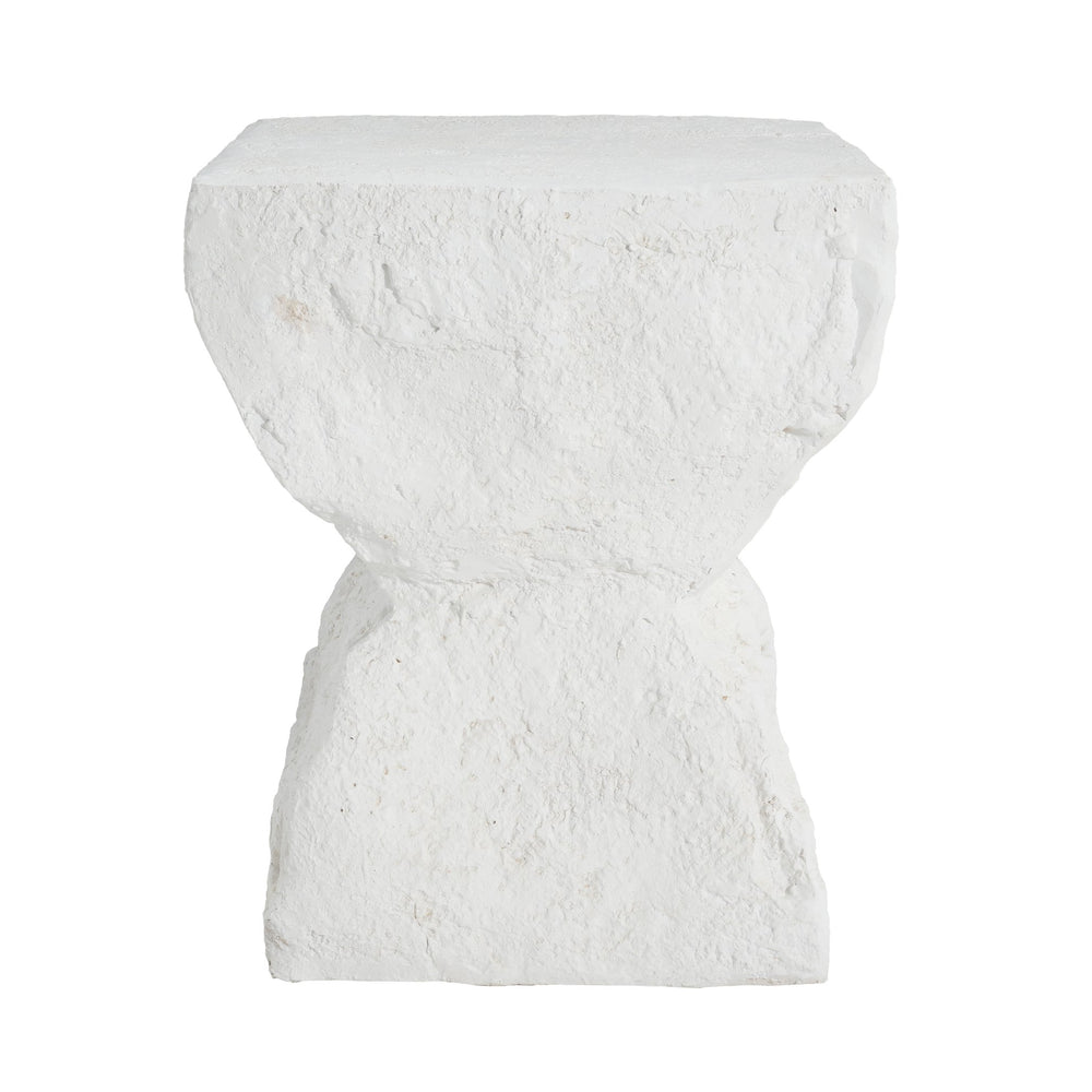 English Elm Christopher Knight Home® - Cleo Modern Minimalist MGO Side Table White — Weatherproof, Eco-Friendly Cubic Accent for Patio/Home N775P300875W