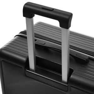 English Elm Luggage 3 Piece Hard Shell Abs Suitcase Set with Spinner Wheels and Tsa Lock Black N730P304620B