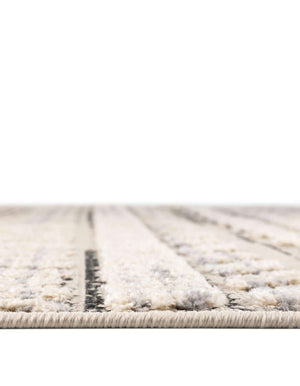 Unique Loom Arlo Avery Machine Made Tribal Rug Sandy Beige, Blue/Gray 5' 3" x 8' 0"