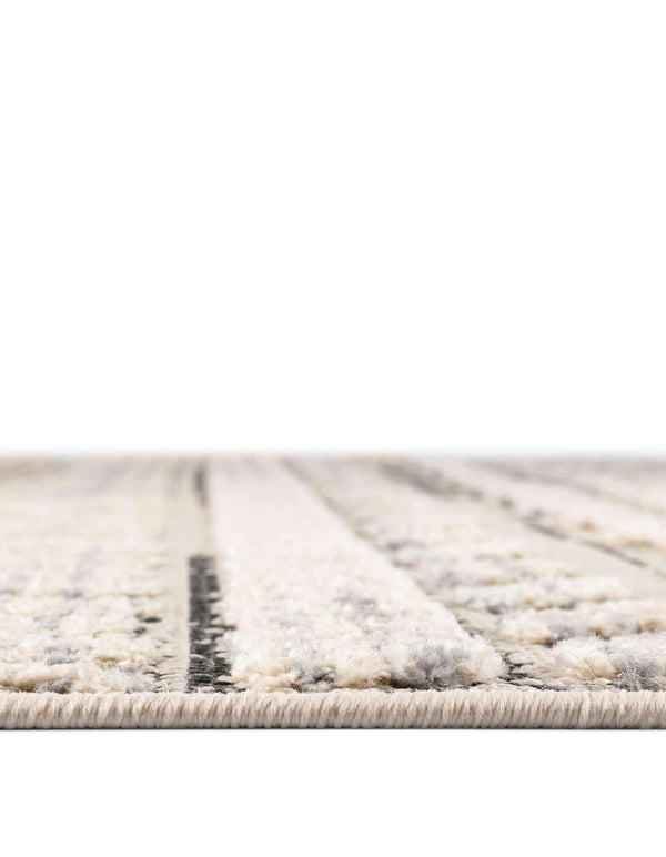 Unique Loom Arlo Avery Machine Made Tribal Rug Sandy Beige, Blue/Gray 5' 3" x 8' 0"