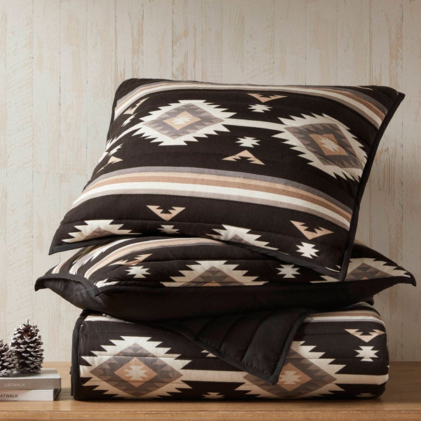 English Elm 3-piece King Patchwork Quilt Set Knit Face Microfiber Back Lightweight Year Round Warmth B035P482966