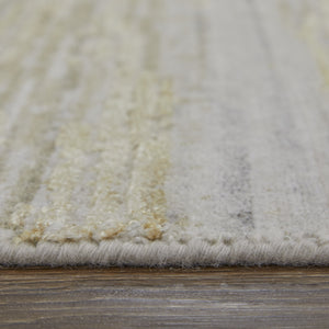 Feizy Rugs Eas69ftf Eastfield Modern Abstract Hand-loomed Viscose And Wool Rug - Artisanal Style For Any Space Yellow,Ivory,Gold Viscose,Wool Eas69ftfgldivyj00