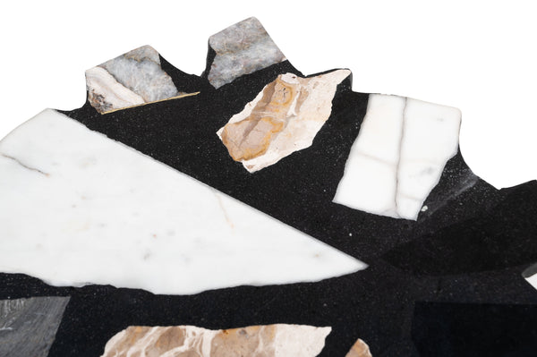 Zuo Modern Baia Multicolor Side Table - Durable Terrazzo & Iron Design For Modern Living Spaces & Hospitality Multicolor Terrazzo,Iron 110603-zuo-modern