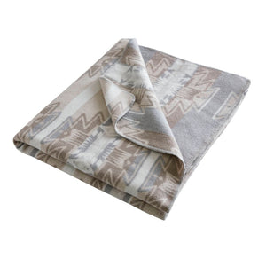 English Elm 1-piece King Jacquard Cotton Blend Blanket Aztec Woven Soft Breathable Bedroom Layer Multi B035P437492