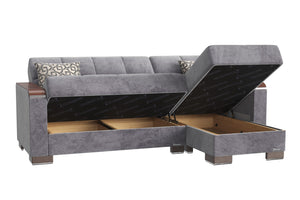 English Elm Primenest Zenaero Convertible Chaise Lounge With Storage - Stylish Upholstered Sleeper For Comfort B030P303547-GIGA