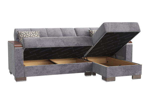 English Elm Primenest Zenaero Convertible Chaise Lounge With Storage - Stylish Upholstered Sleeper For Comfort B030P303547-GIGA