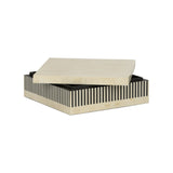 Howell Striped Box Black, White/Cream 370012 Chelsea House