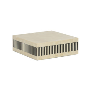 Howell Striped Box Black, White/Cream 370012 Chelsea House