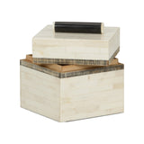 Lila Jewelry Box Black, White/Cream 370015 Chelsea House