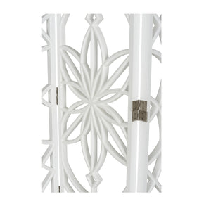 Chelsea House Tree Of Life Screen - Exquisite Walnut Design, Elegant 72.5" Tall Room Divider For Stylish Spaces White,Cream  370024
