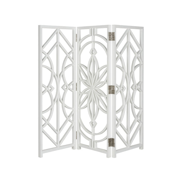Chelsea House Tree Of Life Screen - Exquisite Walnut Design, Elegant 72.5" Tall Room Divider For Stylish Spaces White,Cream  370024