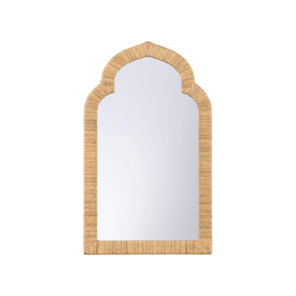 Chelsea House Eden Hand-Wrapped Jute Mirror 40" X 24.25" — Lisa Kahn Designer Accent For Coastal, Boho & Modern Spaces 370026