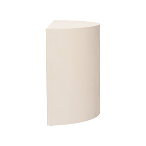 Chelsea House Daily Demilune Creamy Faux Shagreen Demilune Console By Elizabeth Wicker — Elegant Half-Moon Entryway Table 370033