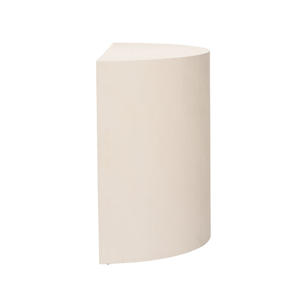 Chelsea House Daily Demilune Creamy Faux Shagreen Demilune Console By Elizabeth Wicker — Elegant Half-Moon Entryway Table 370033