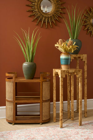 Falls Pedestal  Brown, Gold 370042 Chelsea House