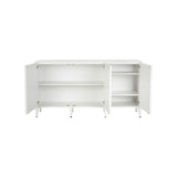 Burns Credenza White/Cream 370044 Chelsea House