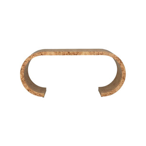 Chelsea House Bridges Sculptural Burlwood Console Table By Bill Cain — Rounded Sides, Warm Veneer, Entryway Focal Point 370045