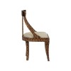 Chelsea House Aryana Hand-Inlaid Wood Chair With Geometric & Floral Motifs, Ergonomic Dining Accent In White Oak Finish 370053