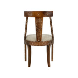 Aryana Chair Brown, White/Cream 370053 Chelsea House