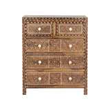 Aryana Chest Brown, White/Cream 370055 Chelsea House