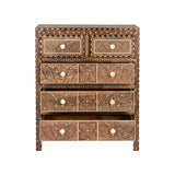 Aryana Chest Brown, White/Cream 370055 Chelsea House