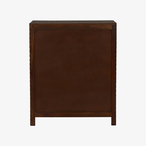 Chelsea House Aryana Hand‑Inlaid Chest With Geometric & Floral Motifs — Generous 38" H Storage, Timeless Hardwood Craftsmanship 370055