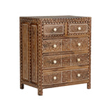 Aryana Chest Brown, White/Cream 370055 Chelsea House