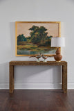 Leopard Console Table Brown, Black 370059 Chelsea House