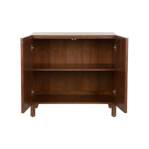 Chelsea House Flower Flower Of Life Cabinet By Lisa Kahn — Mahogany Lattice & Raffia Backing, Warm Walnut Finish, Generous Storage (38"W) 370070