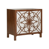 Flower of Life Cabinet Brown, White/Cream 370070 Chelsea House