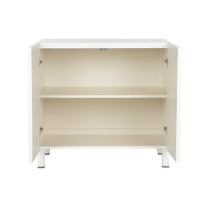 Chelsea House Flower Of Life Cabinet By Lisa Kahn — White Wood Lattice Over Raffia Backing, Coastal Storage Statement 370071