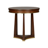 Wesley Side Table Brown, Gold 370073 Chelsea House