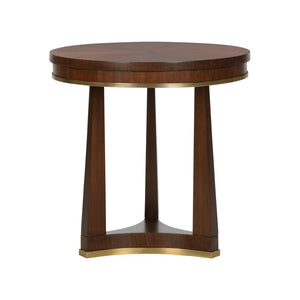 Wesley Side Table Brown, Gold 370073 Chelsea House