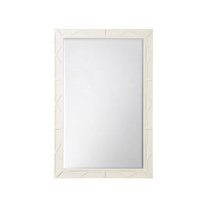 Dahlia Rectangle Mirror White/Cream 370077 Chelsea House