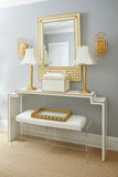 Greek Hall Mirror White/Cream, Gold 370087 Chelsea House