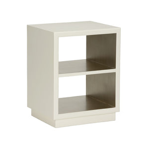 Ella Side Table White/Cream, Silver 370091 Chelsea House