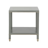 Jeza Side Table Gray, Silver 370092 Chelsea House