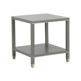 Jeza Side Table Gray, Silver 370092 Chelsea House