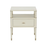 Landry Side Table White/Cream, Silver 370096 Chelsea House