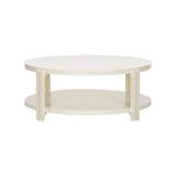 Rosemary Cocktail Table White/Cream 370097 Chelsea House