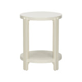 Rosemary Side Table White/Cream 370098 Chelsea House