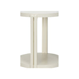 Rosemary Side Table White/Cream 370098 Chelsea House