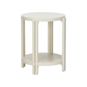 Rosemary Side Table White/Cream 370098 Chelsea House