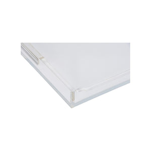 Chelsea House Hanson Lucite Square Tray With Chippendale-Inspired Trim, Jamie Merida Design — Stylish Utility 370106