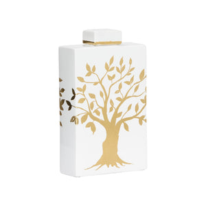 Tree of Life Jar White/Cream, Gold 370109 Chelsea House